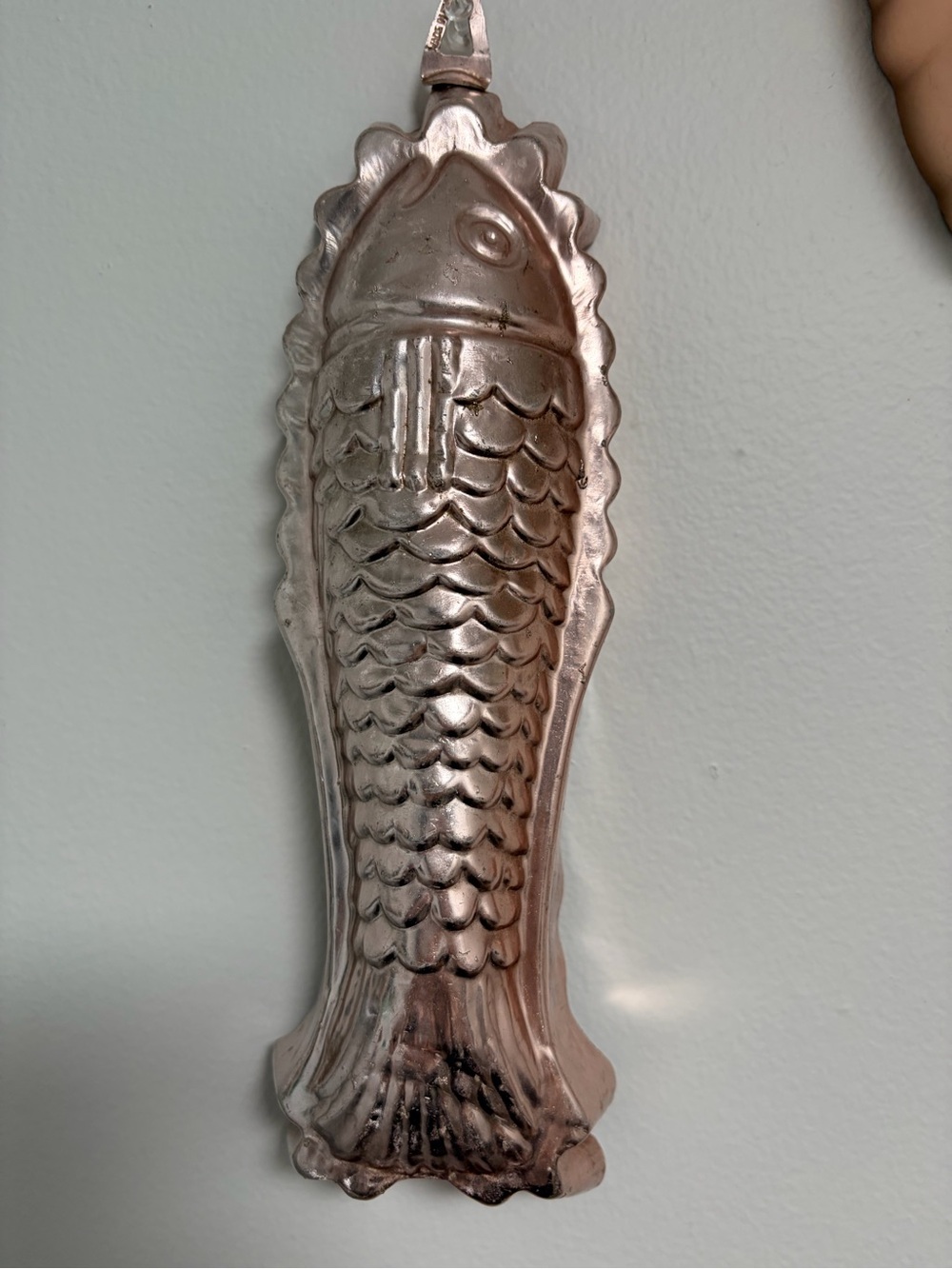 Vintage Aluminum Fish Mold Wall Decor Kitchen Mould